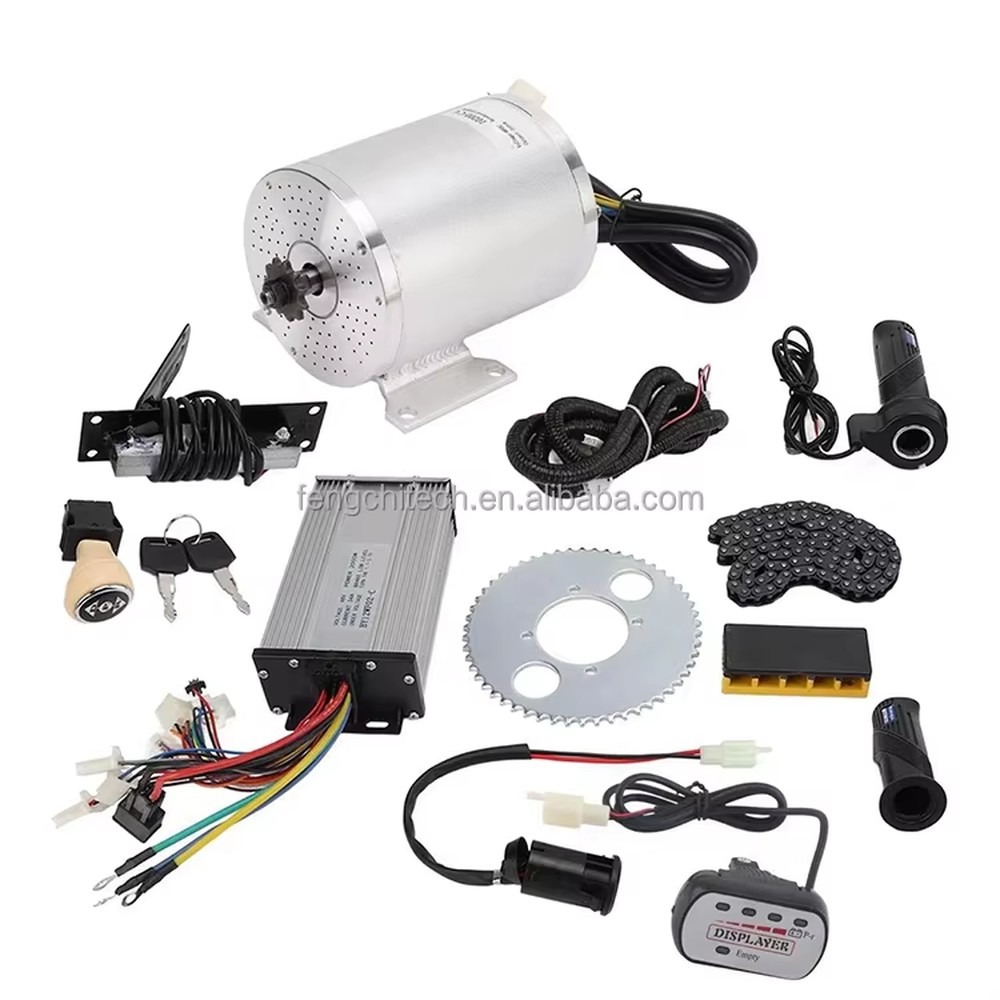 Ebike Conversion Kit 72V 3000W - Motor elétrico DC sem escovas de