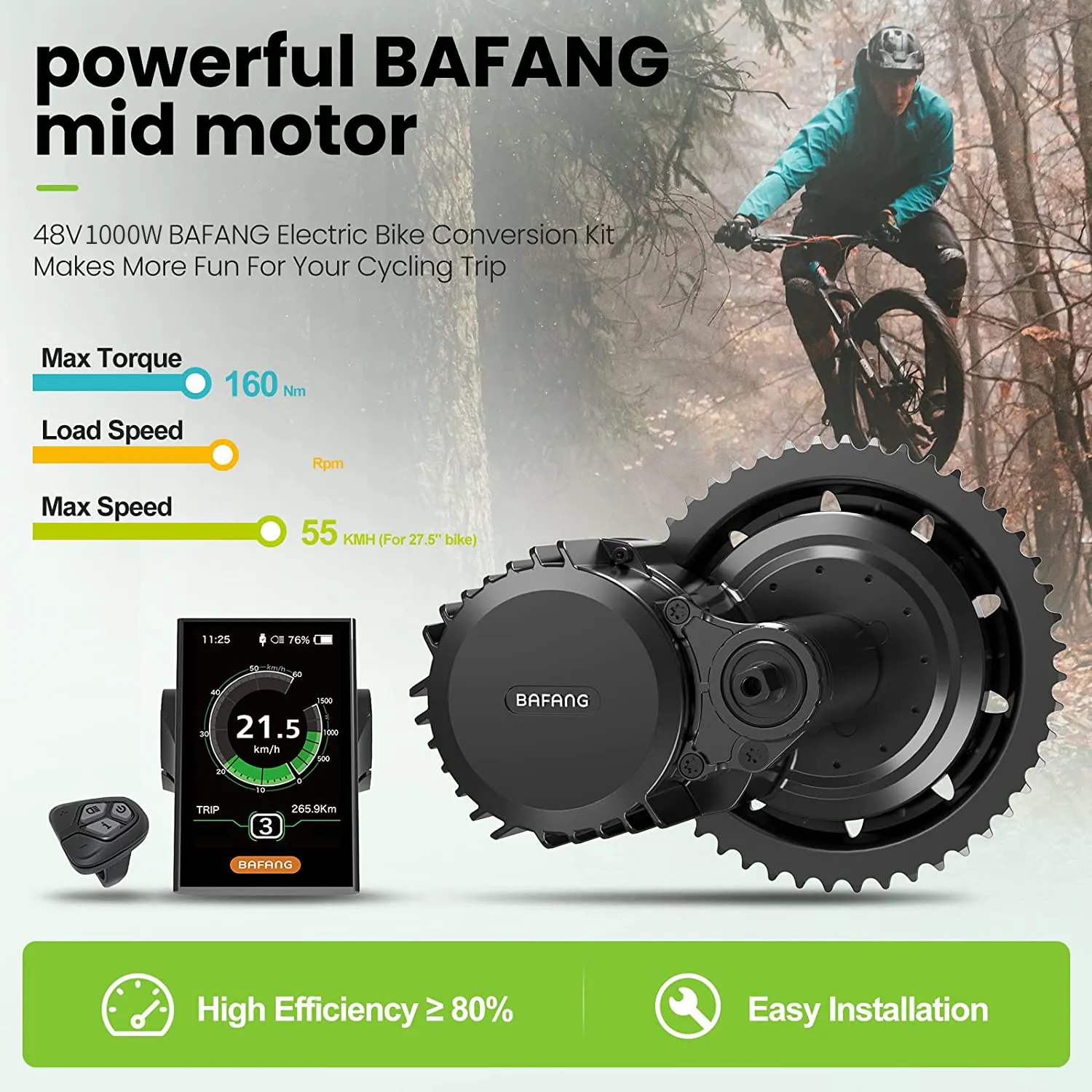 Bafang M615 MM G320.1000 UART  - Bafang Bbshd 1000W Conversion Kit avaliação e preço