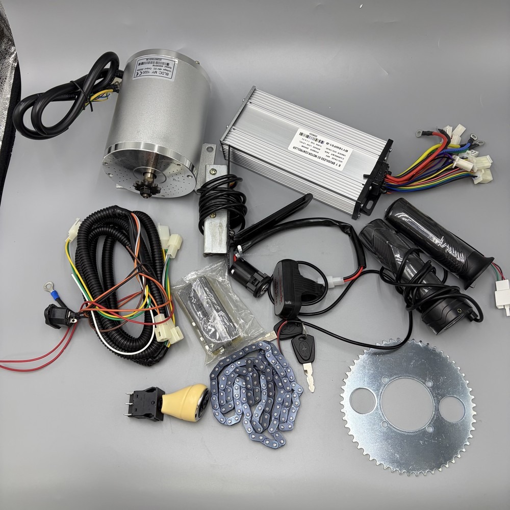 Motor elétrico DC sem escovas  - Ebike Conversion Kit 72V 3000W avaliação e preço